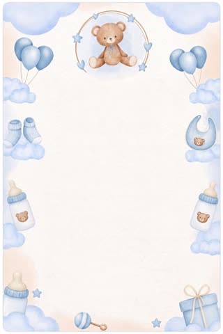 Teddy & balloons